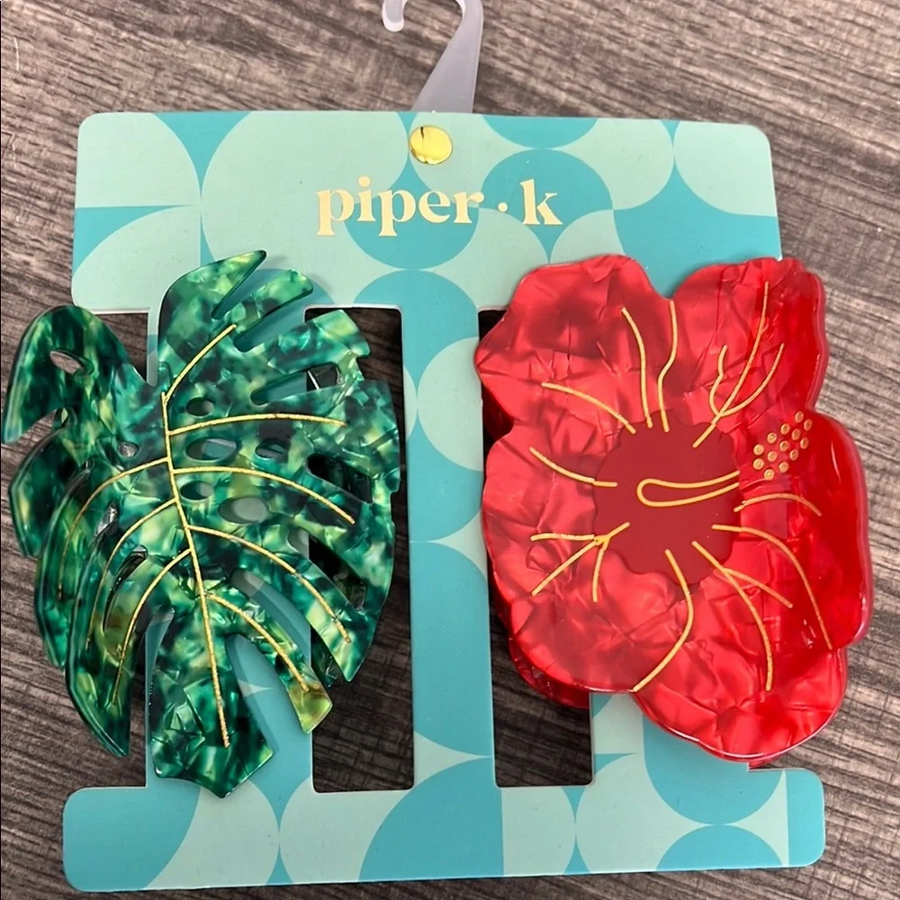 Piper K | Hawaiian 🌺 🌴 Theme Large Hair Clips - Picture 4 of 4